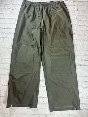 Timberland Pro Rain Pants Size XXL Green PVC Waterproof Overalls